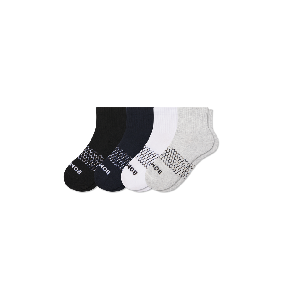 Youth Solids Quarter Sock 4-Pack - Easy Choice