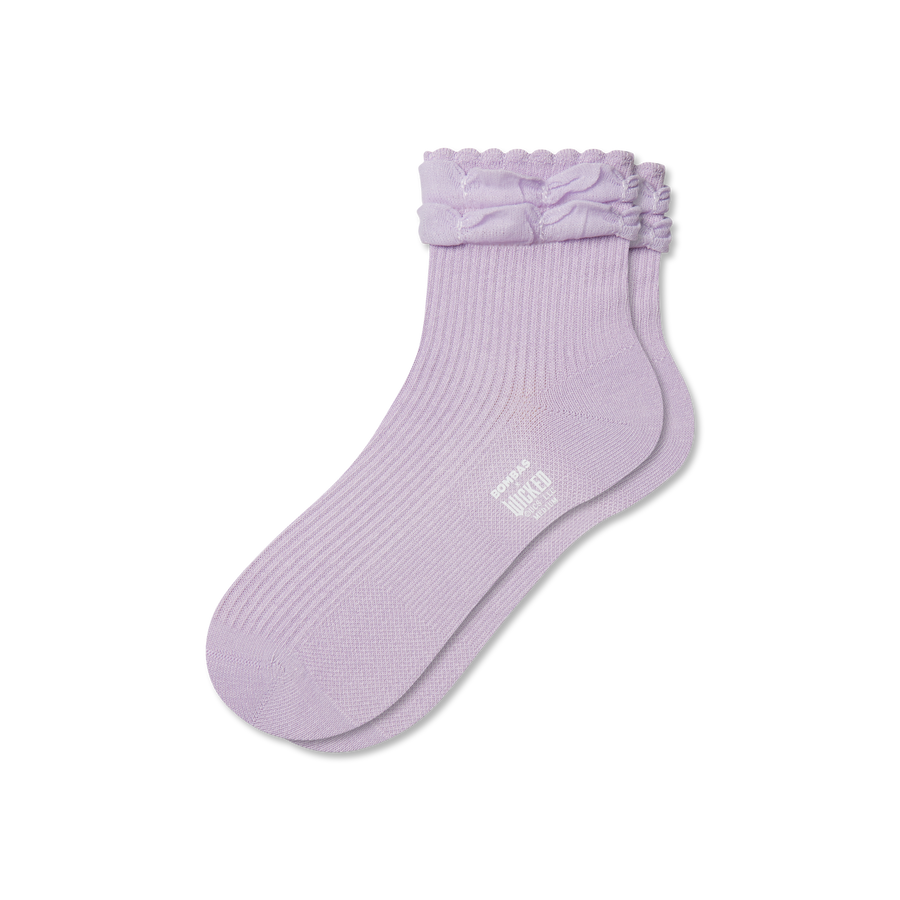 Wicked x Bombas Ruffle Quarter Socks - Ready Pair