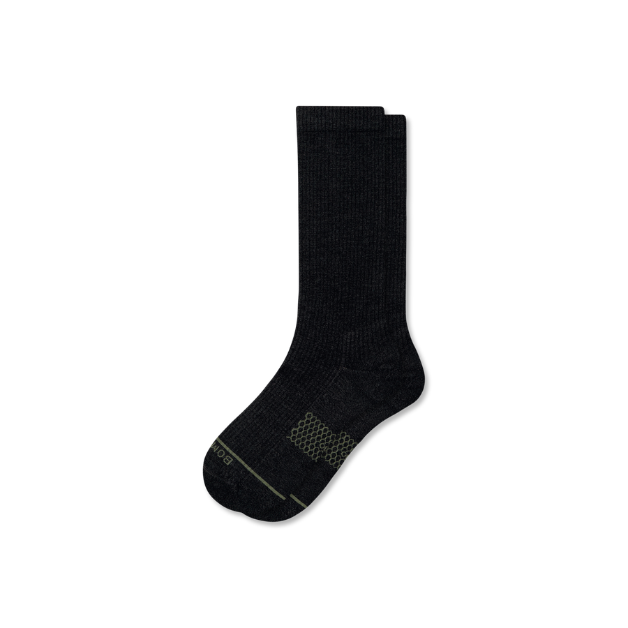 Women's Merino Wool Blend Modern Rib Calf Socks - Soft Step