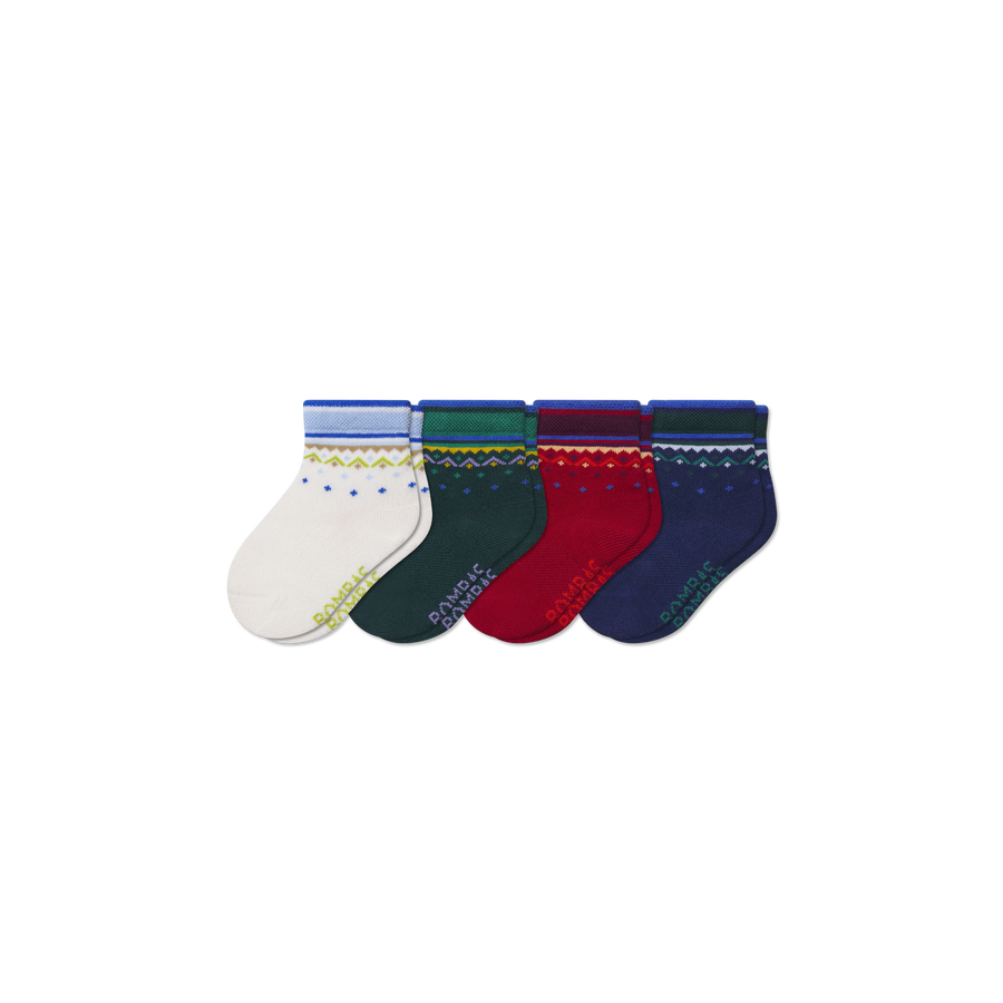 Toddler Calf Sock 4-Pack - Travel Pair