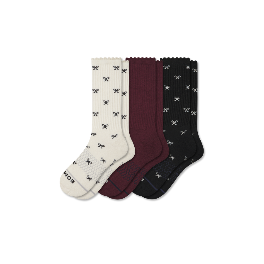 Women's Merino Wool Blend Calf Sock 3-Pack - Ready Pair