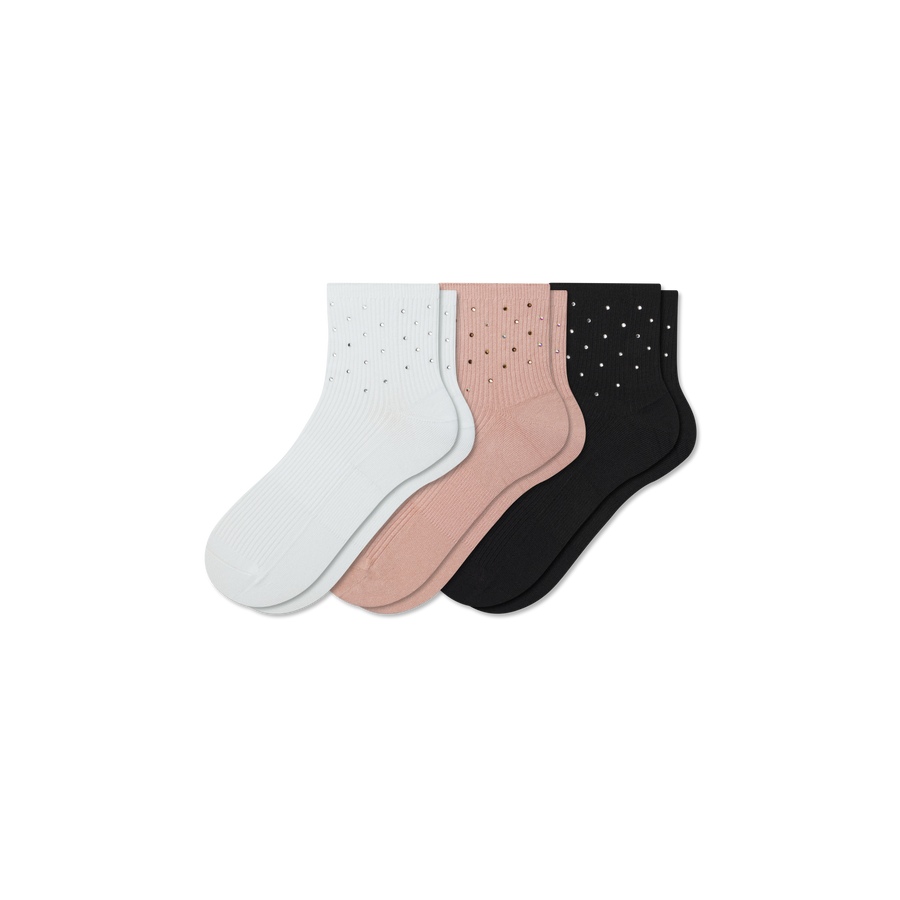 Women’s Rib Quarter Sock 3-Pack - Daily Pick