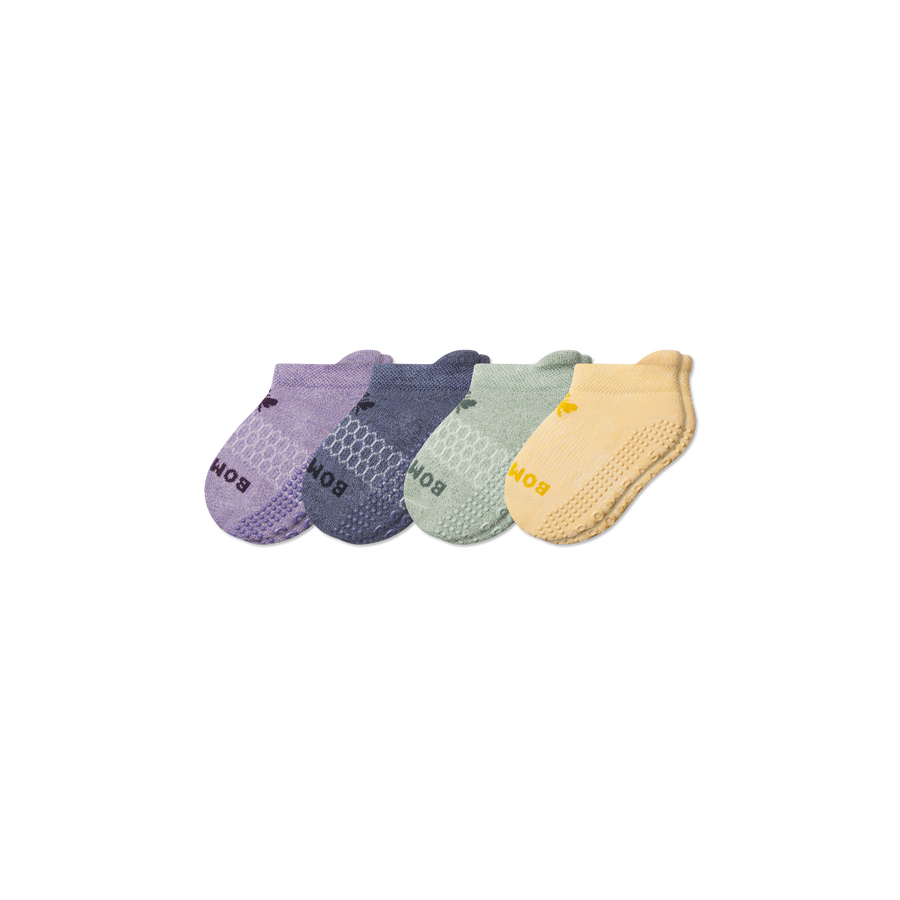 Toddler Marl Gripper Ankle Sock 4-Pack - Easy Pair
