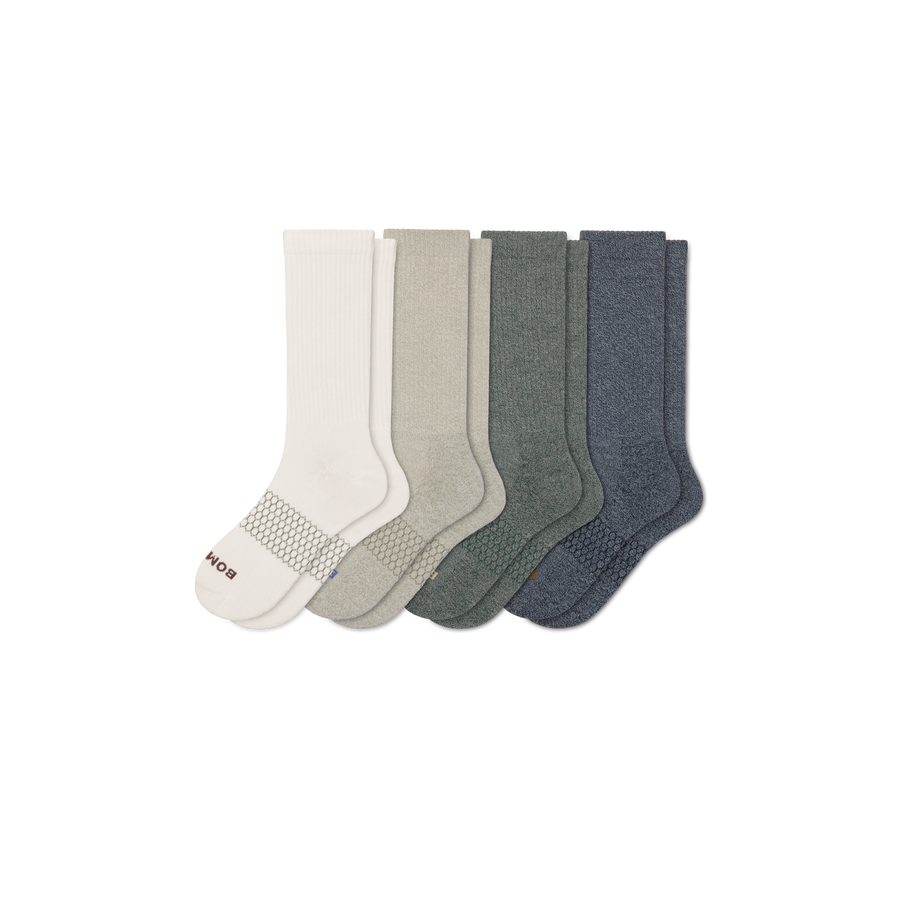 Men's Marl Calf Sock 4-Pack - Travel Pair