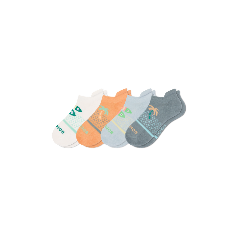Youth Seaside Ankle Sock 4-Pack - Soft Step