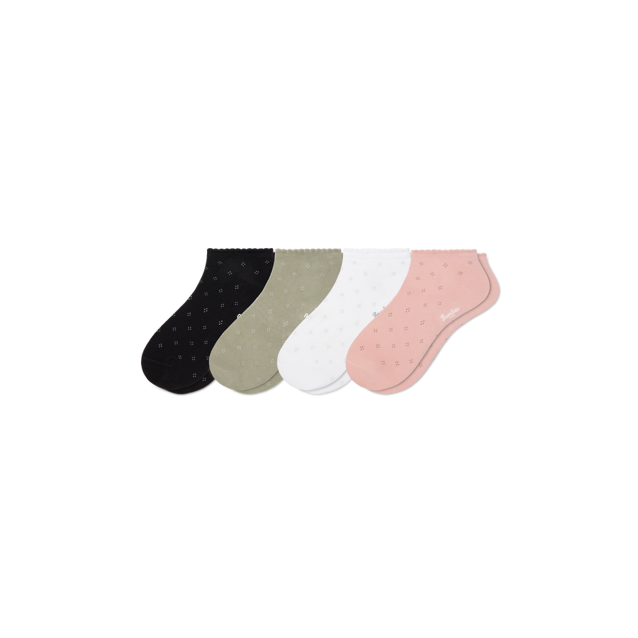 Women’s Scallop Ankle Sock 4-Pack - Modern Touch