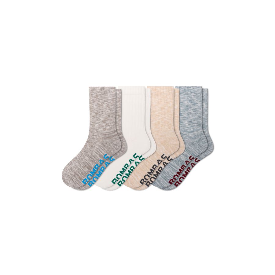 Men's Summer Ragg Half Calf Sock 4-Pack - Travel Pair