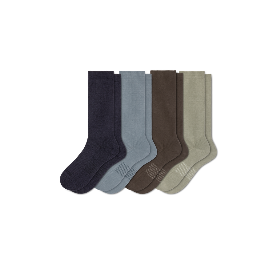 Men's Modern Rib Calf Sock 4-Pack - Ready Pair