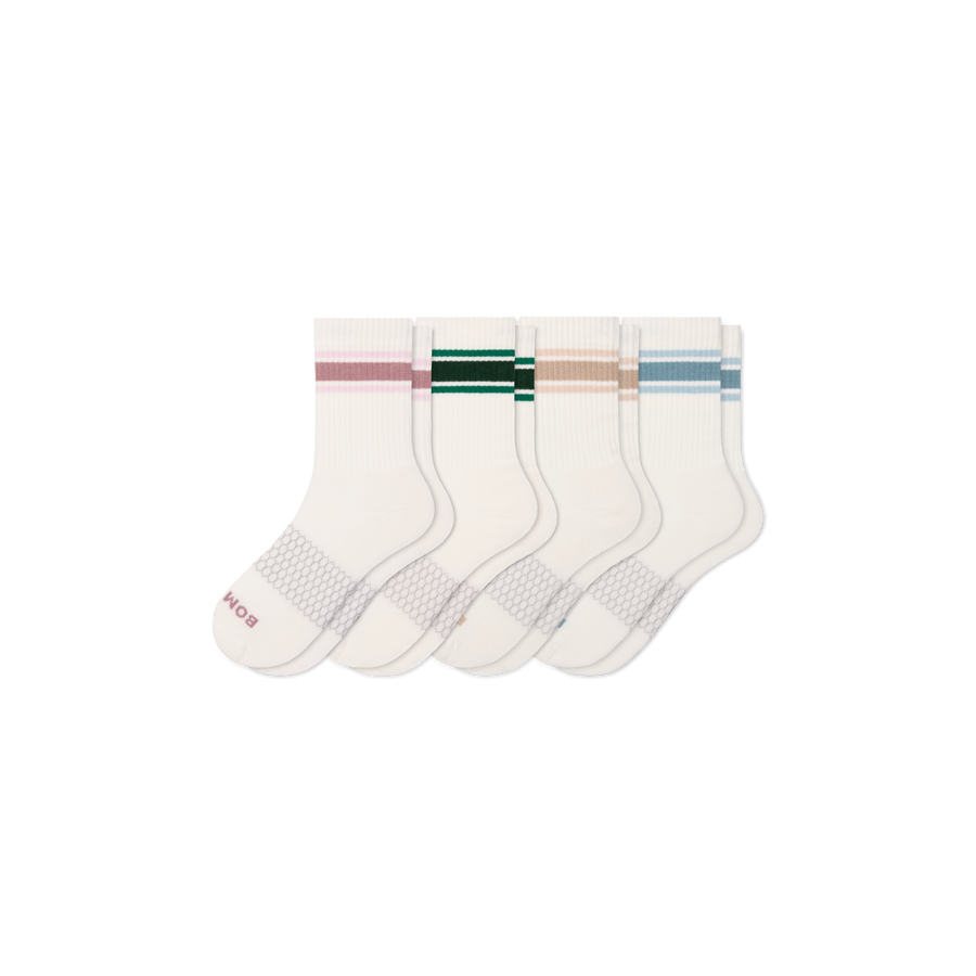 Women's Vintage Stripes Half Calf Sock 4-Pack - Ready Pair