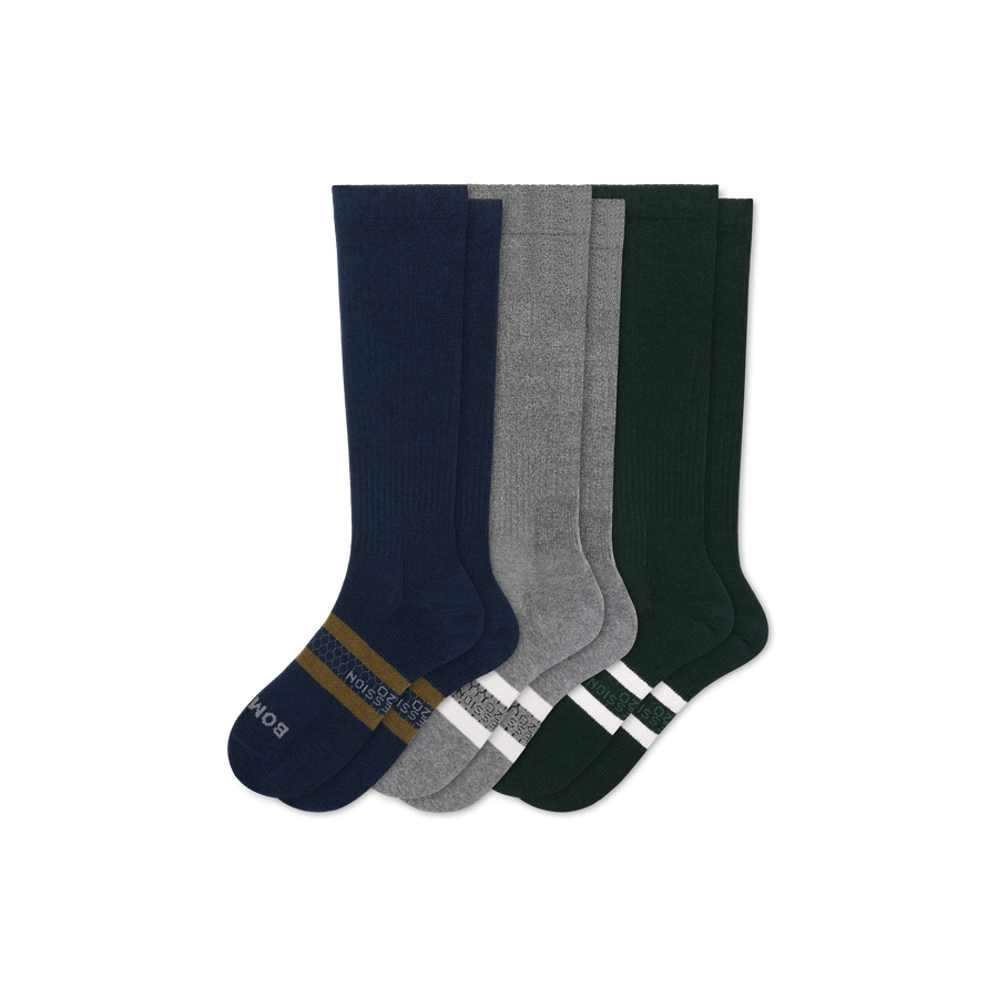 Men's Knee High Sock 3-Pack (15-20mmHg) - Fresh Choice
