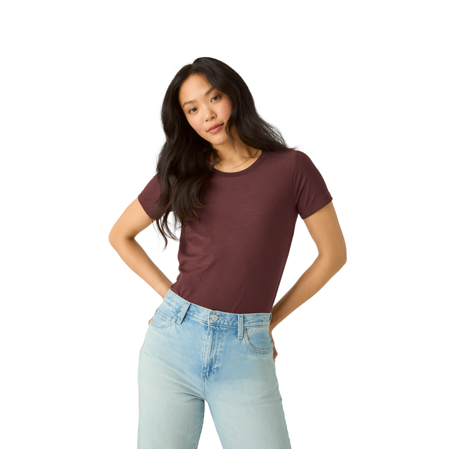 Women's Air Slub Crew Neck T-Shirt - All Day Comfort