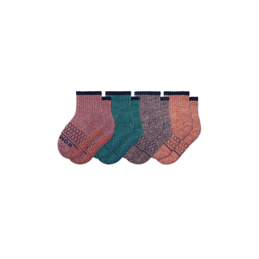 Toddler Merino Wool Blend Calf Sock 4-Pack - Ready Pair