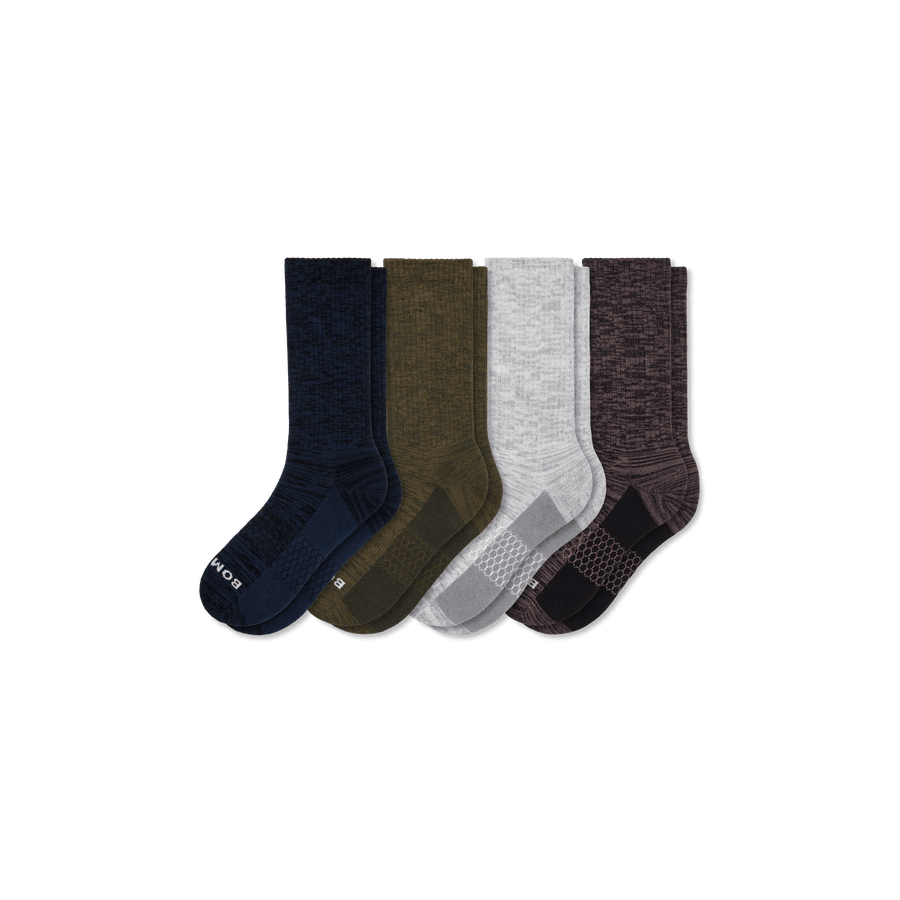 Men’s Two Tone Calf Sock 4-Pack - Clean Finish