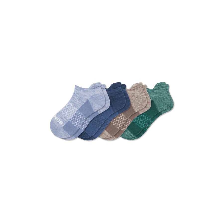 Youth Two Tone Ankle Sock 4-Pack - Fresh Step