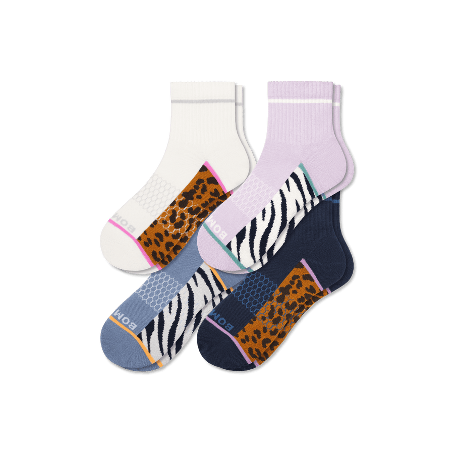Women's Wild Wear Quarter Sock 4-Pack - Daily Step