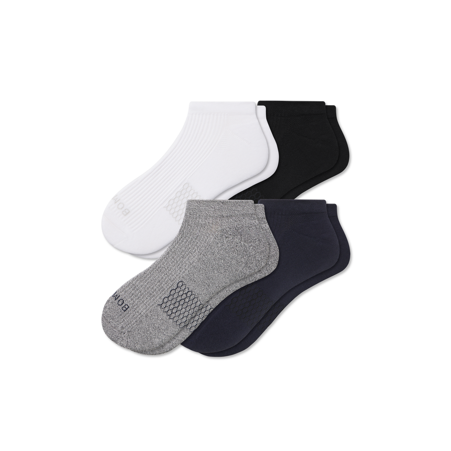 Men's Modern Rib Ankle Sock 4-Pack - Daily Cushion
