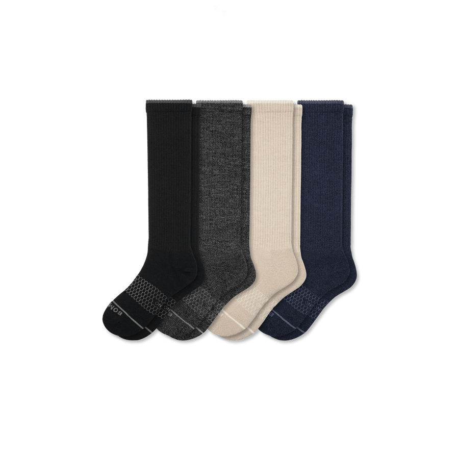 Women's Merino Wool Blend Knee-High Sock 4-Pack - Classic Ready