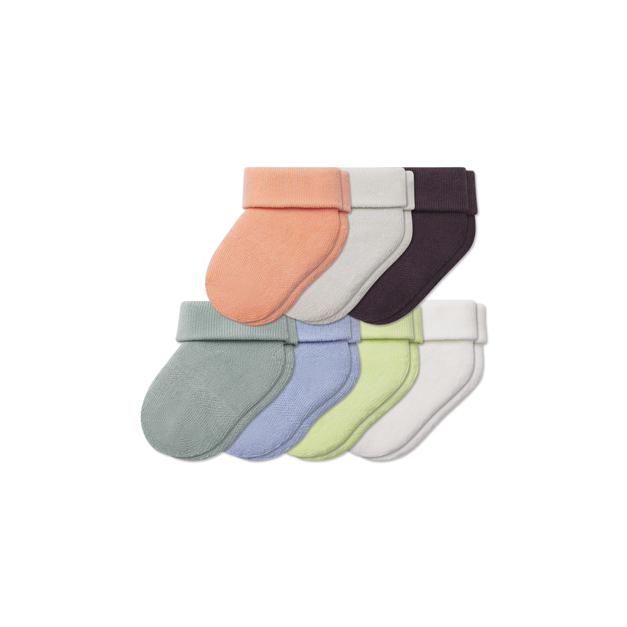 Baby Week of Bombas Calf Sock 7-Pack (0-6 Months) - Easy Pair
