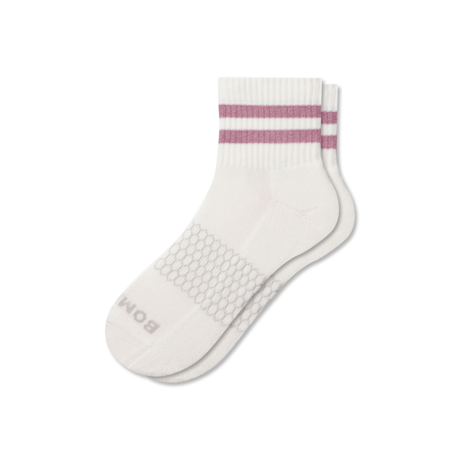 Women's Vintage Stripes Quarter Socks - Clean Finish