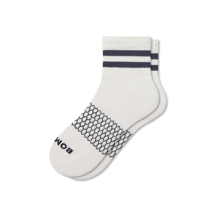 Men's Vintage Stripes Quarter Socks - Clean Finish
