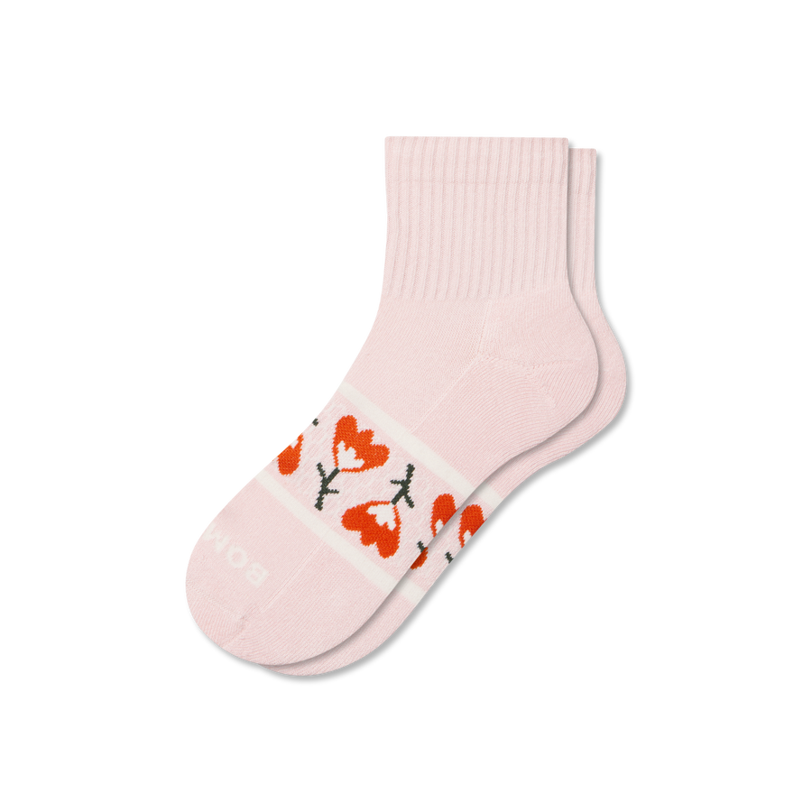 Women's Garden Party Quarter Socks - Daily Pick