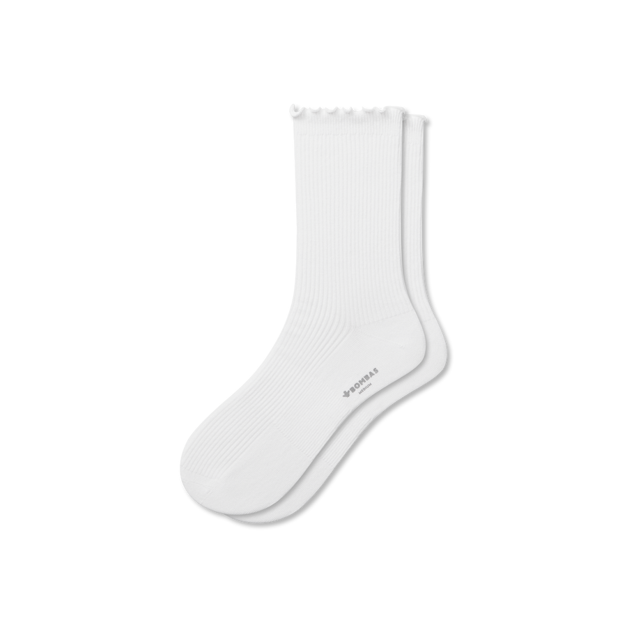 Women's Ruffle Rib Half Calf Socks - Classic Ready