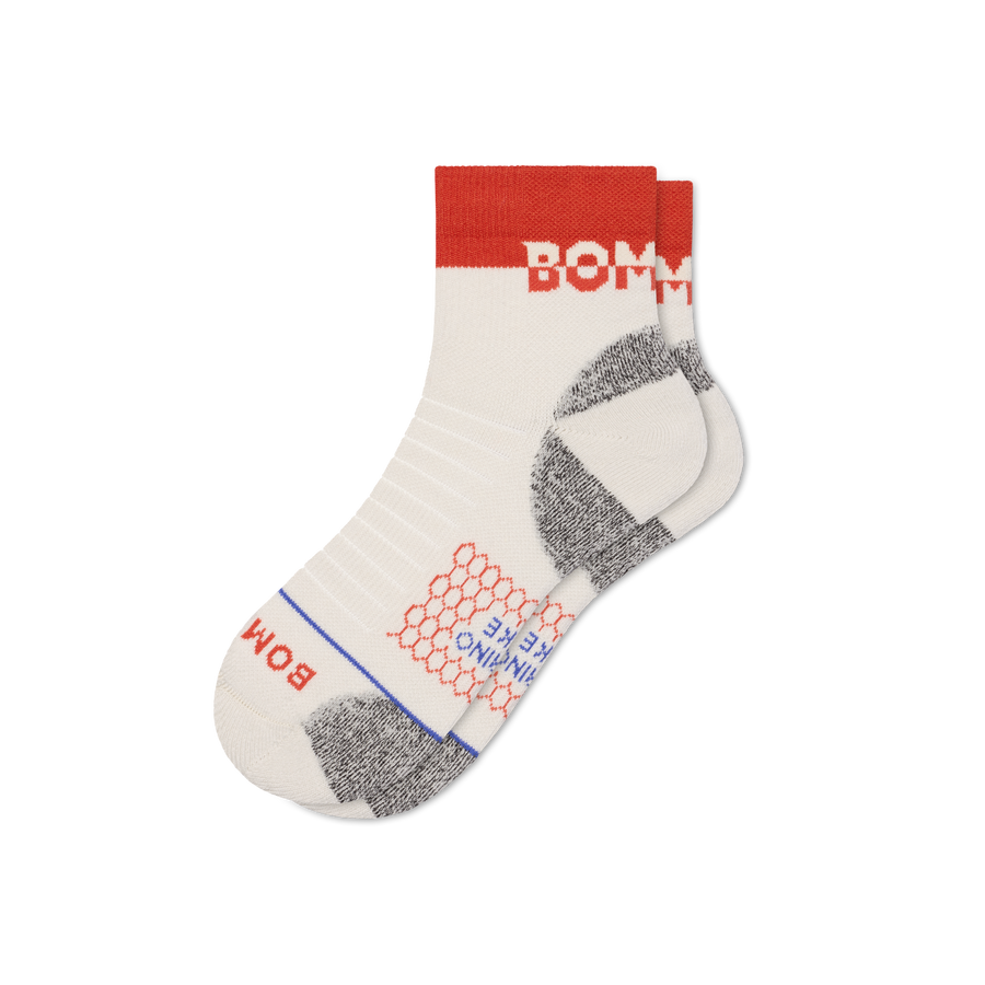 Women's Merino Wool Blend Hiking Quarter Socks - Simple Style