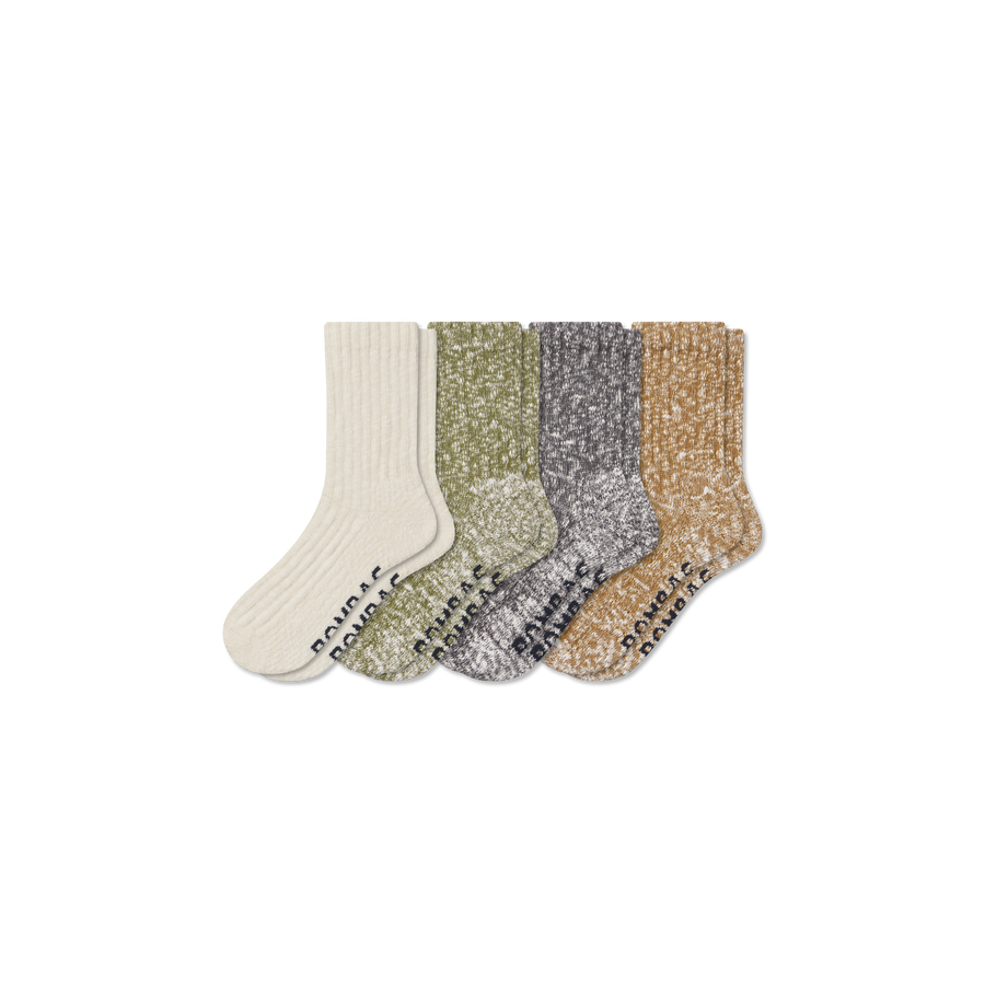 Women's Chunky Ragg Half Calf Sock 4-Pack - Easy Pair