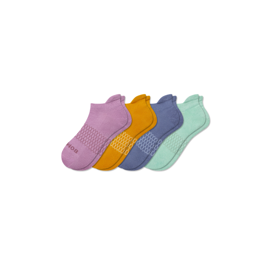 Youth Solids Ankle Sock 4-Pack - Simple Style