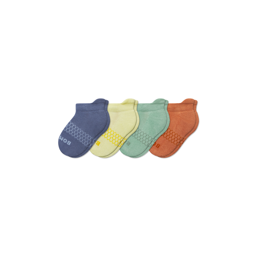 Junior Solids Ankle Sock 4-Pack - Light Cushion
