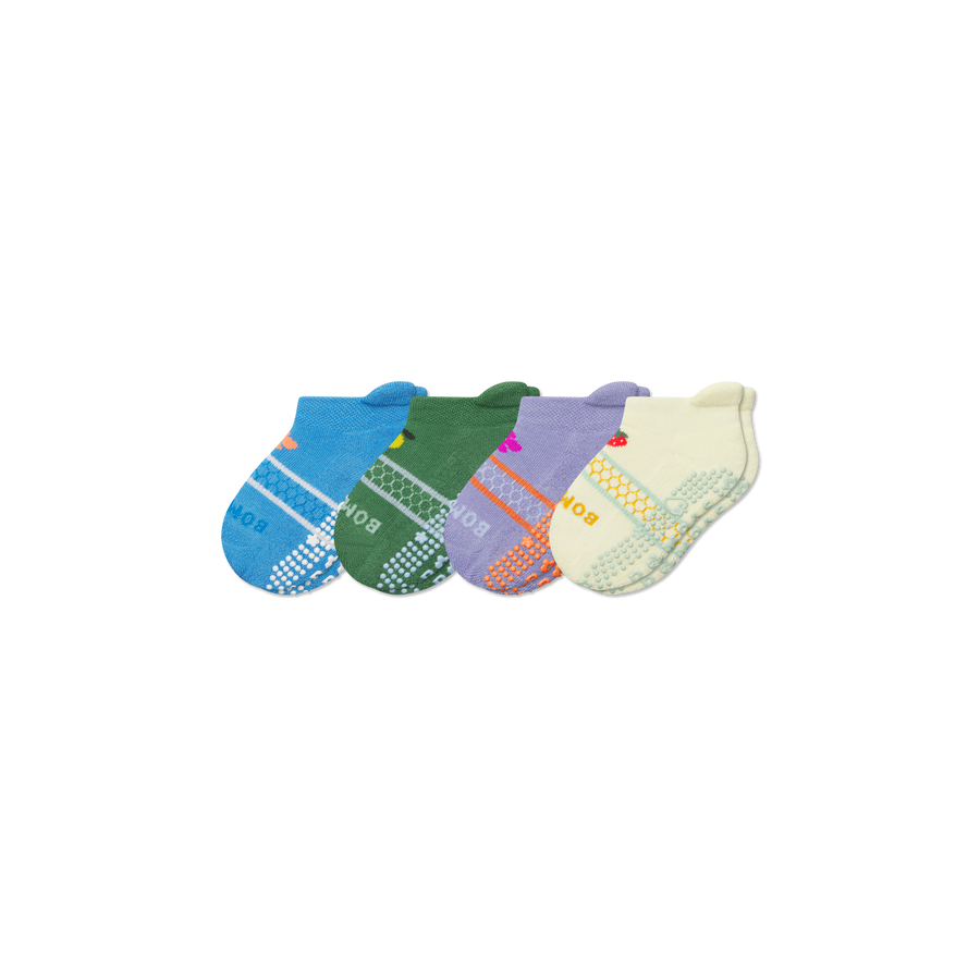 Toddler Garden Party Ankle Sock 4-Pack - Clean Finish