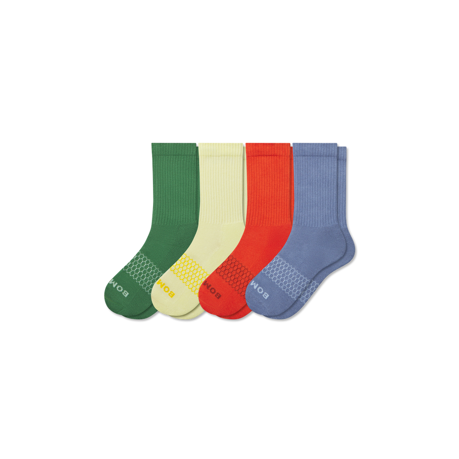 Youth Solids Calf Sock 4-Pack - Fresh Step