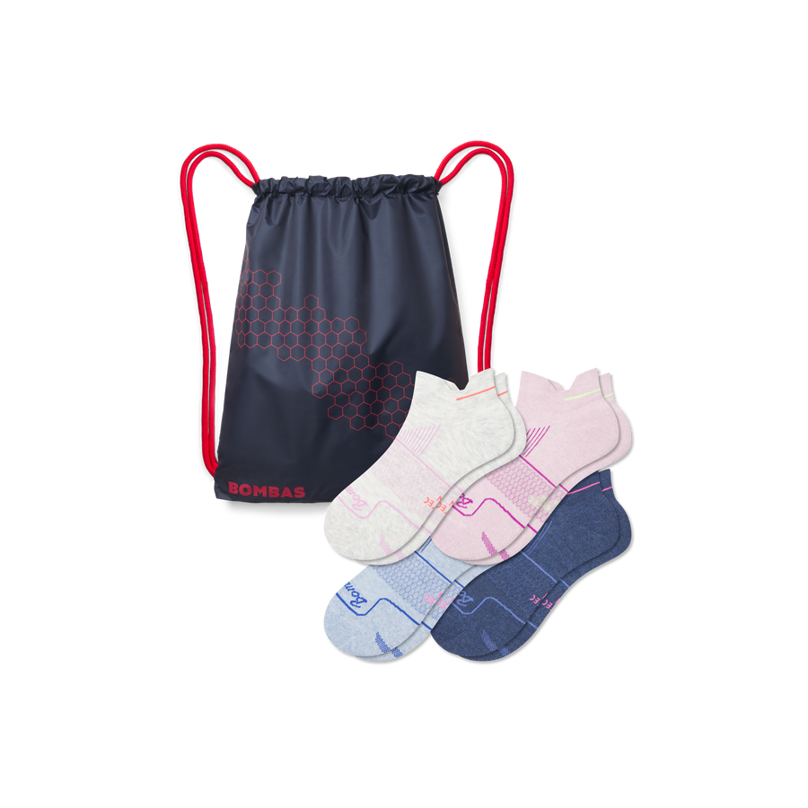 Women's Run Ankle Sock 4-Pack Gift Bag - Clean Finish