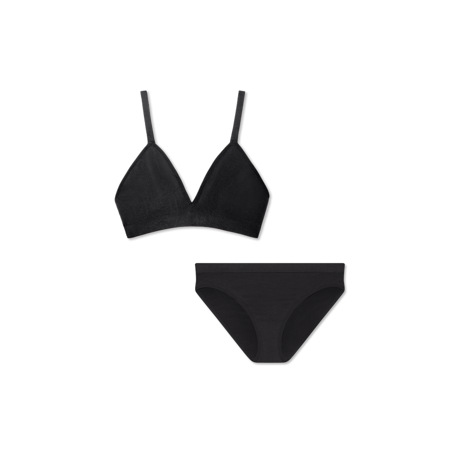 Women's Seamless Triangle Bralette + Bikini Pack - All Day Comfort