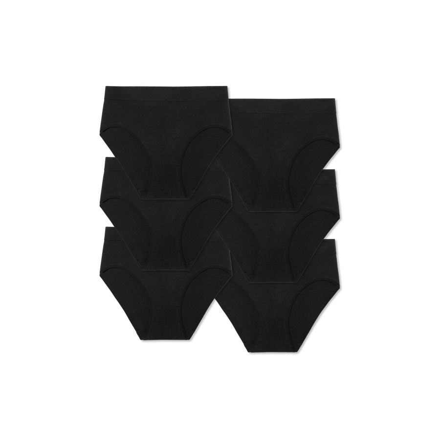Women's High Rise Brief 6-Pack - Weekend Comfort