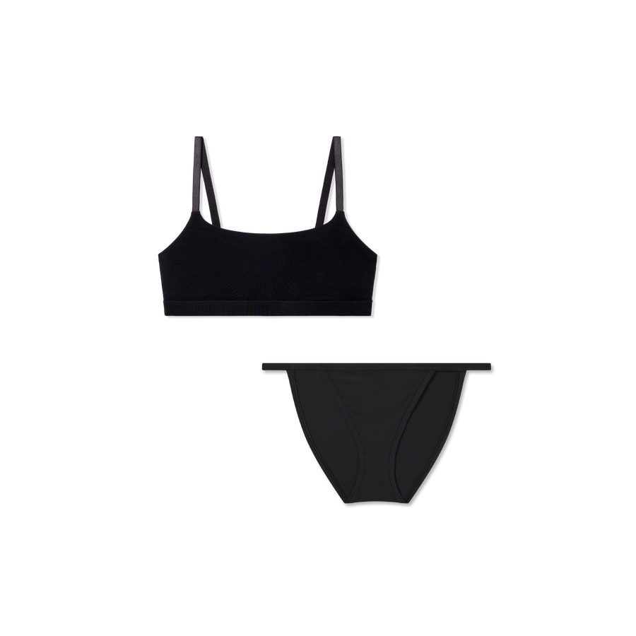 Women’s Super Soft Scoop Bralette + String Bikini Pack - Easy Choice
