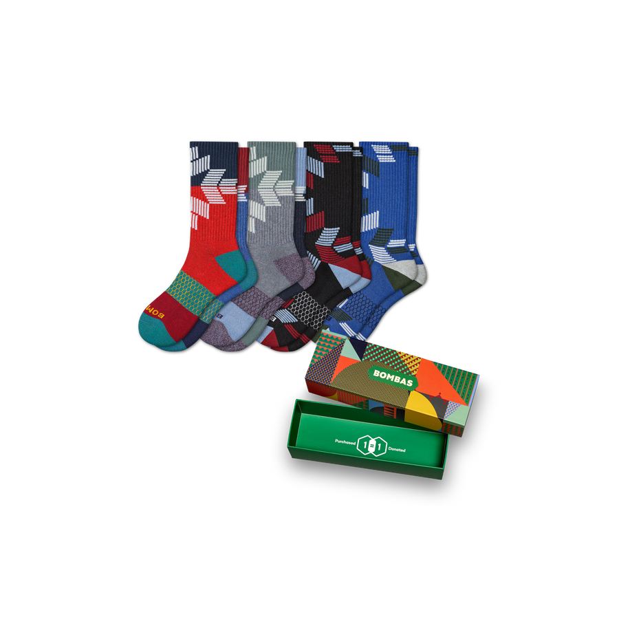 Men's Calf Sock 4-Pack Gift Box - Clean Finish