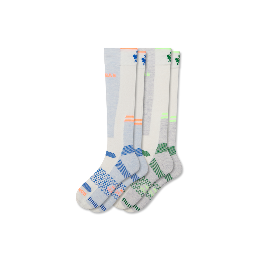 Men's Mid-Cushion Merino Wool Blend Ski & Sock 2-Pack - Travel Pair