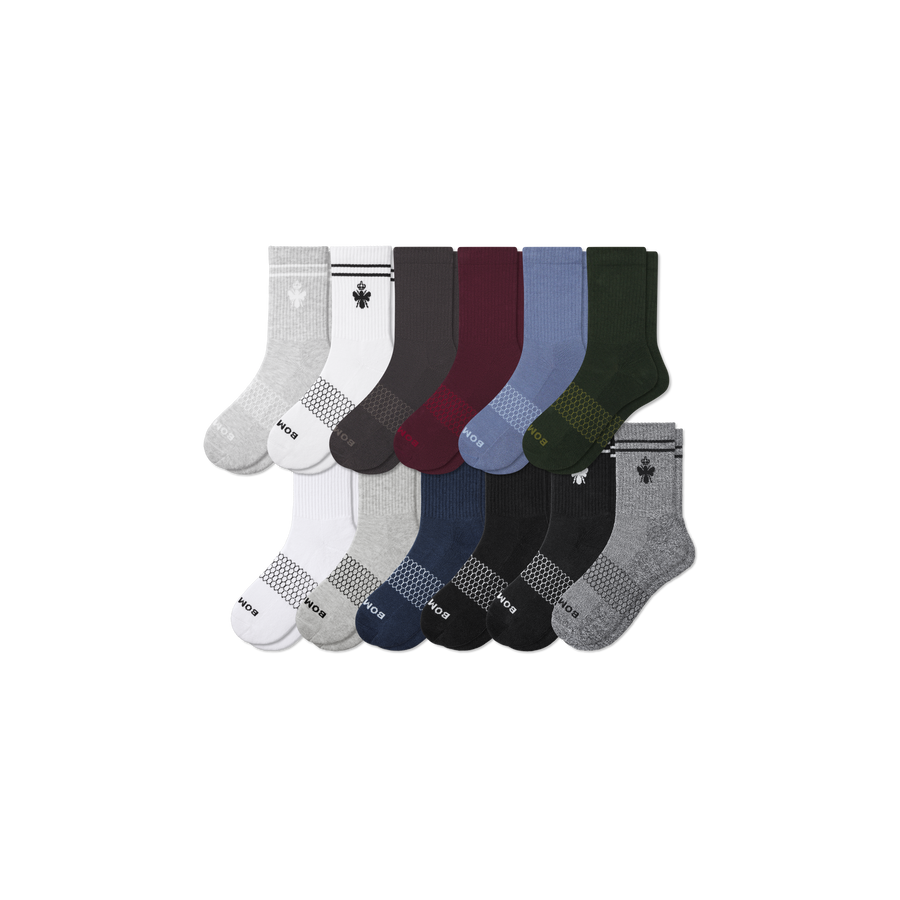 Men's Half Calf Sock 12-Pack - Everyday Pair