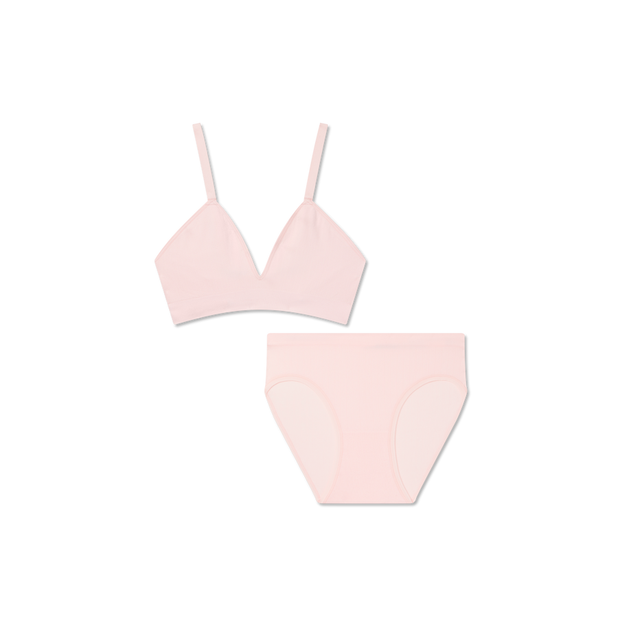 Women's Seamless Triangle Bralette + Brief Pack - Easy Choice