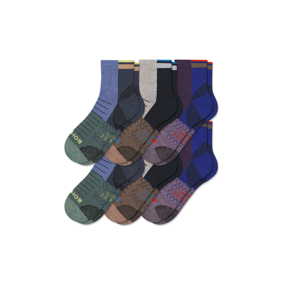 Women's Hiking Quarter Sock 6-Pack - All Day Fit