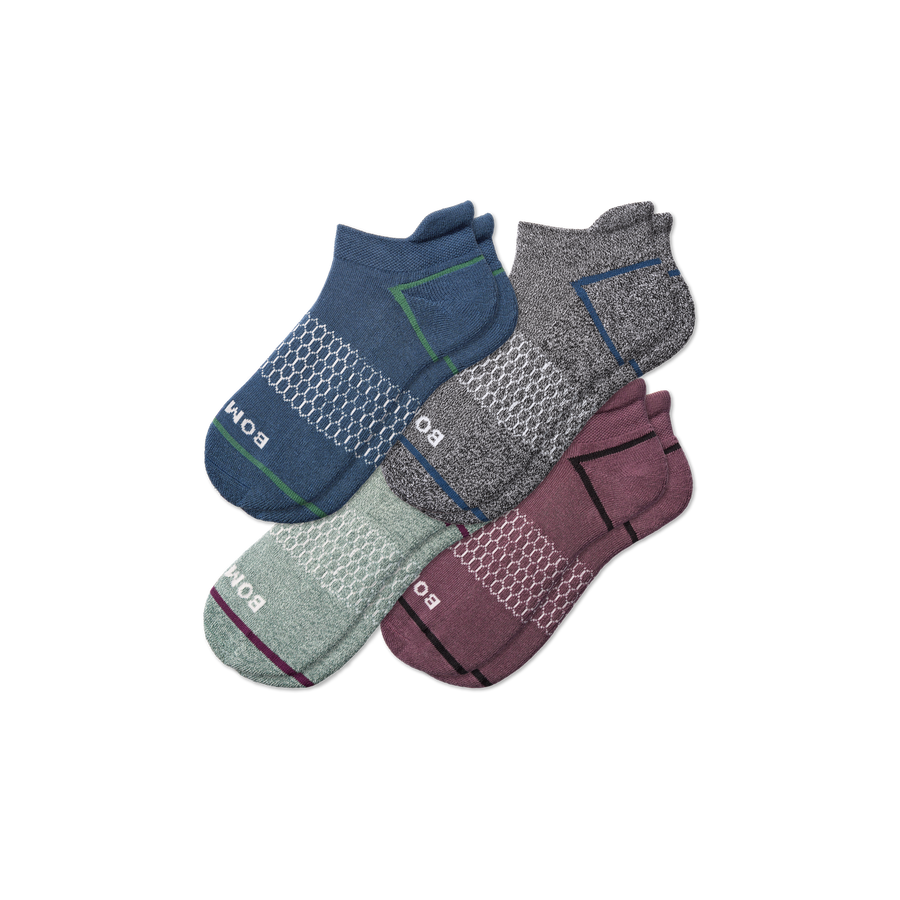 Men's Border Stripe Ankle Sock 4-Pack - Essential Ready