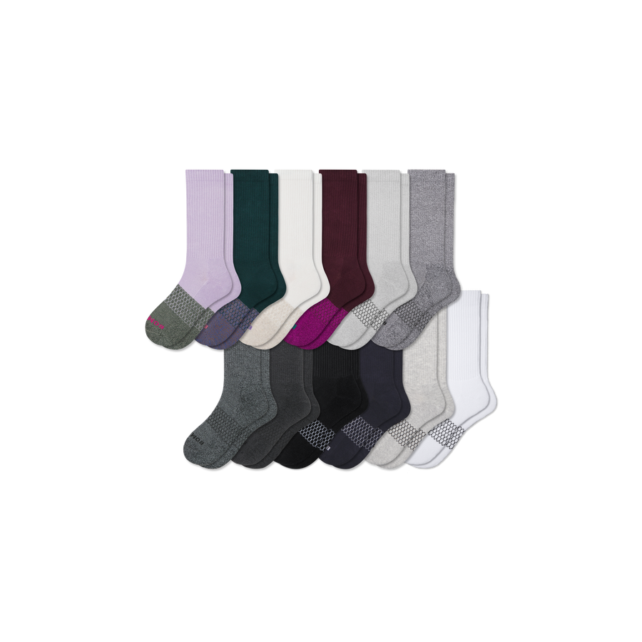 Women's Marl Calf Sock 12-Pack - All Day Fit