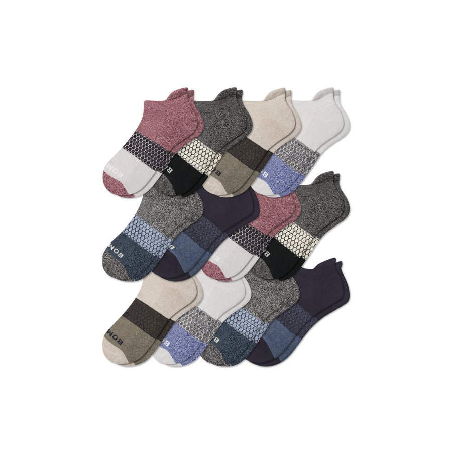 Men’s Tri-Block Ankle Sock 12-pack - Essential Ready