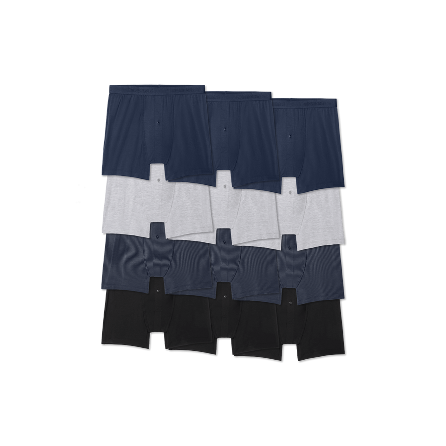 Men's Cotton Modal Blend Boxer 12-Pack - Easy Choice