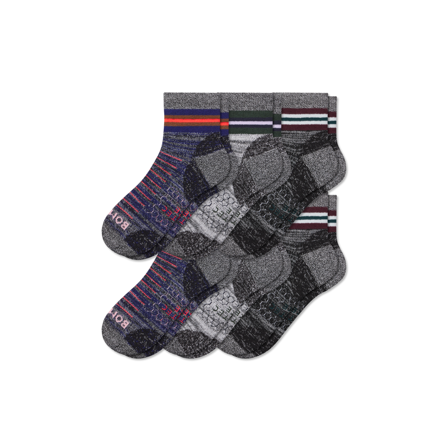 Men's Hiking Quarter Sock 6-Pack - Daily Cushion
