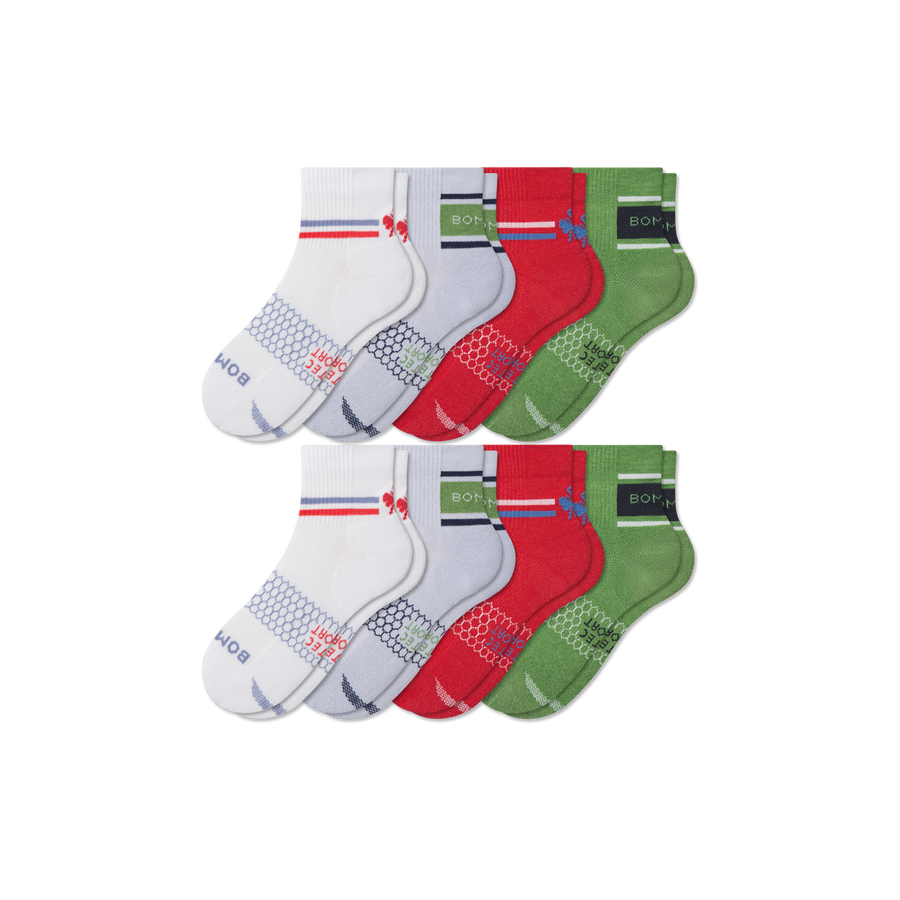 Youth All Sport Quarter Sock 8-Pack - Light Cushion