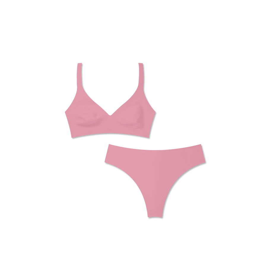 Women’s No Show Plunge Bralette + Thong Pack - Daily Pick