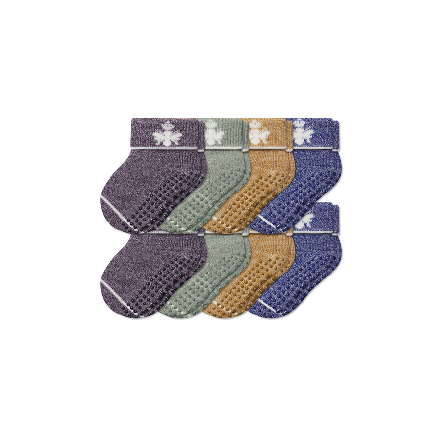 Baby Merino Wool Blend Gripper Calf Sock 8-Pack (6-12 Months) - Essential Ready