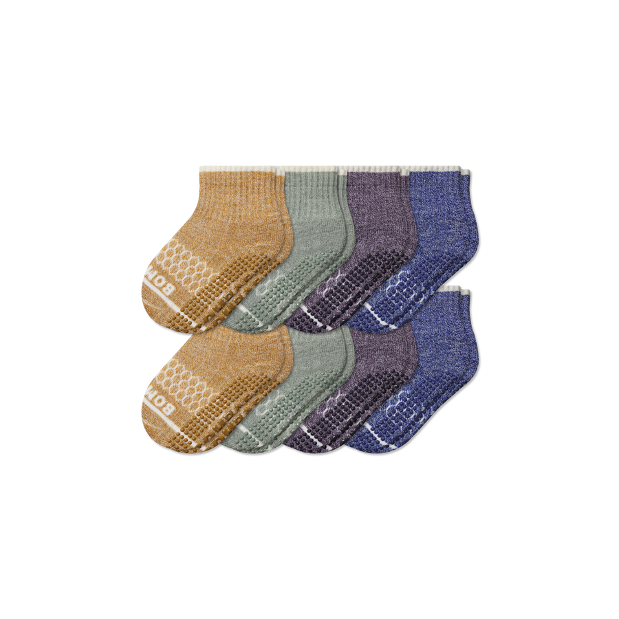 Toddler Merino Wool Blend Gripper Calf Sock 8-Pack - Fresh Step